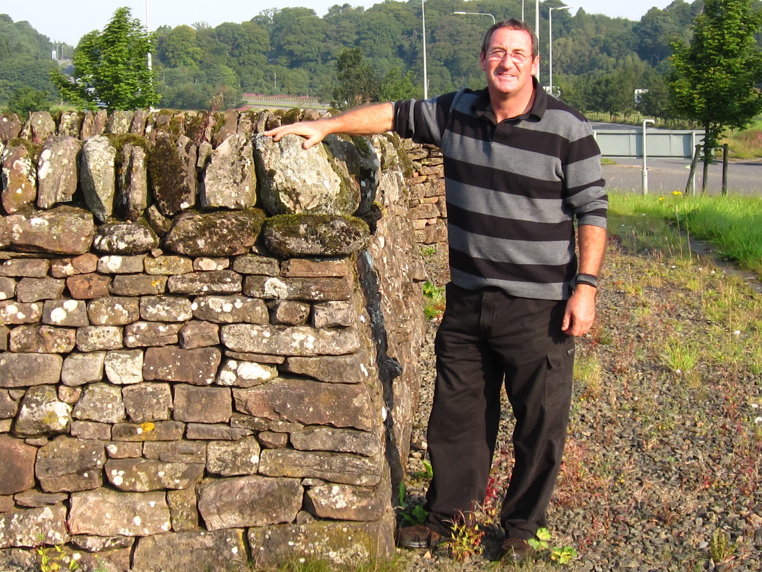 Coursing of the Wyman Park retaining wall.